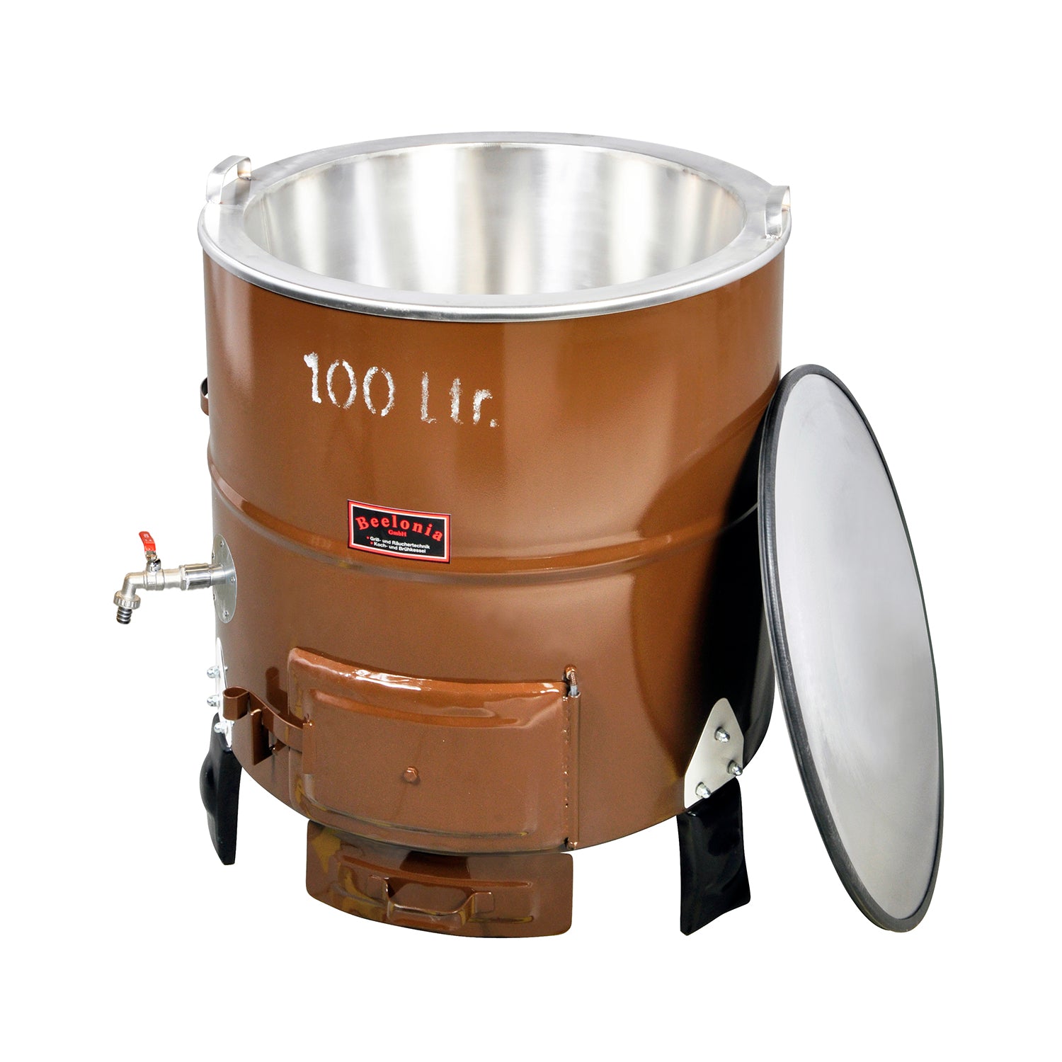 Beelonia Stahlblech Kesselofen 100-250l, Ein-und zweiteilig