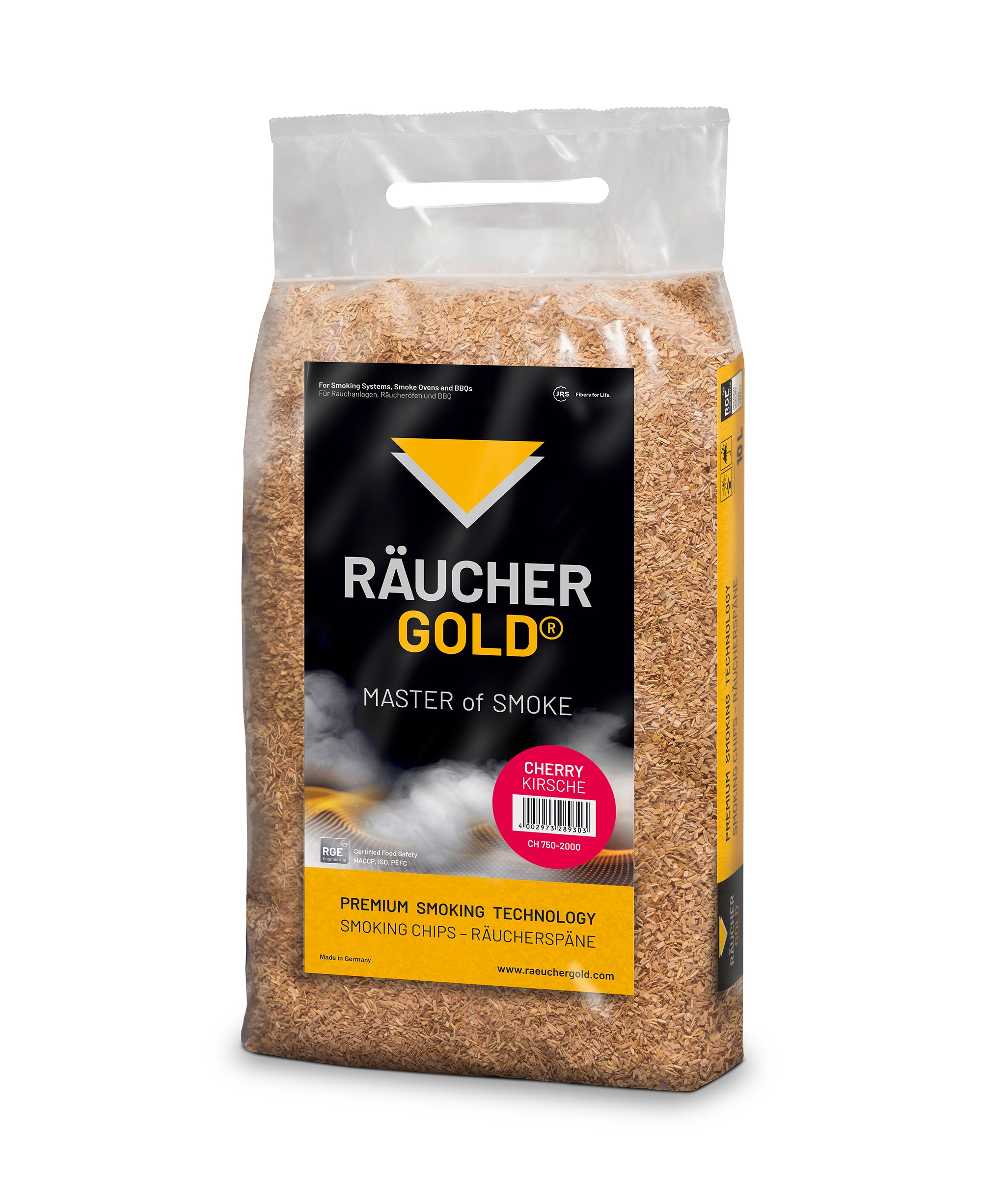 RÄUCHERGOLD® cherry smoking powder CH 750-2000 in a 10 liter bag
