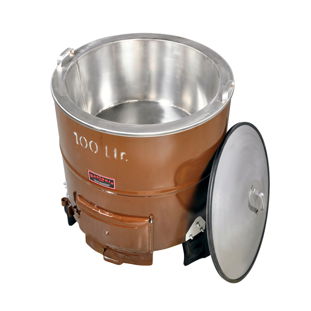 Beelonia sheet steel boiler furnace 100-250l, one and two parts