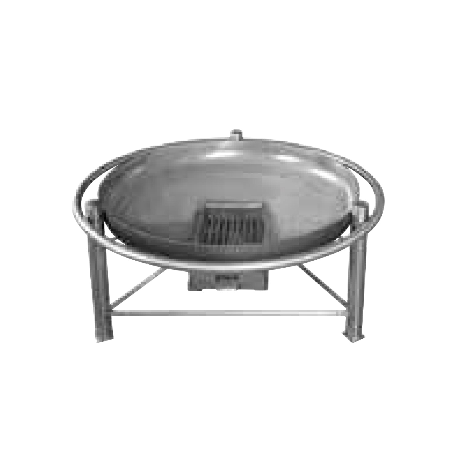 Fire bowl with protective ring for Beelonia swivel grill